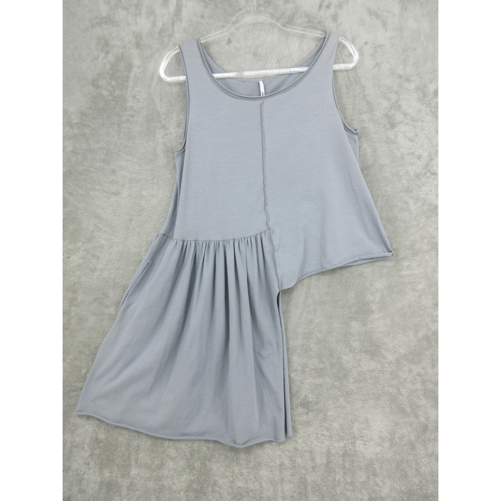 Corinna Caon Tank Women Medium Lagenlook Asymmetric Pocket Boxy Artsy Knit Italy